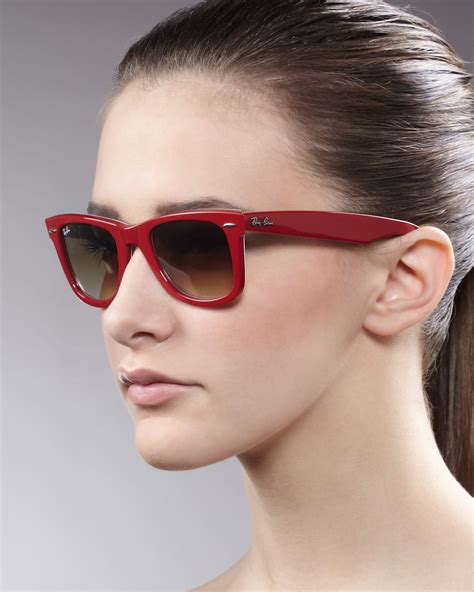 men red designer sunglasses.